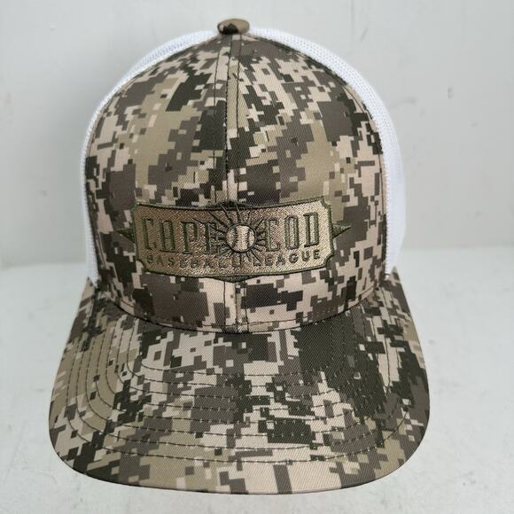 Cape Cod Baseball League Logo Camo Snapback Trucker Mesh Adjustable Hat Cap - Picture 1 of 9